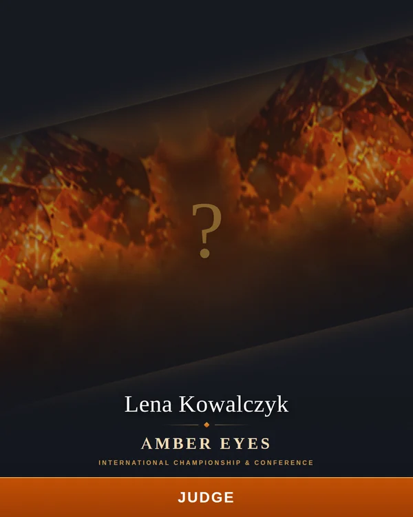 Lena Kowalczyk - Amber Eyes 2026 judge